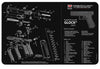 TekMat TEKR17GLOCKG5 Original Cleaning Mat  Glock Gen5 Parts Diagram 11 x 17