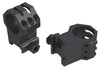 Weaver Mounts 99688 Six Hole Picatinny  Tactical Rings 1 Medium Black Hardcoat Anodized Black