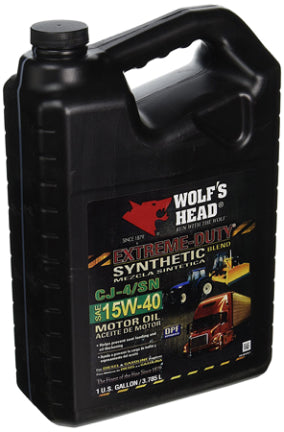 WOLFS HEAD OIL 15W40 GAL