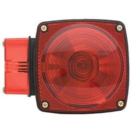 Trailer Stop, Tail & Turn Light, Red, 4.5 x 4.5-In.